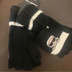 Karl lagerfeld cozy flip gloves